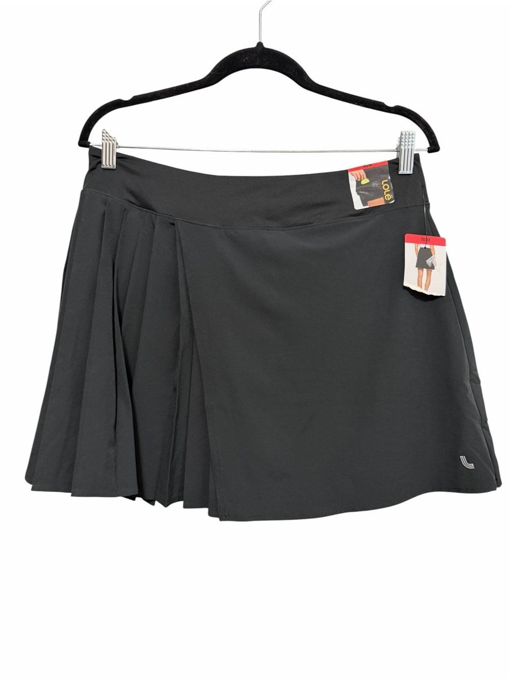 Lole Asymmetrical Pleated Skort Black - Picture 3 of 13